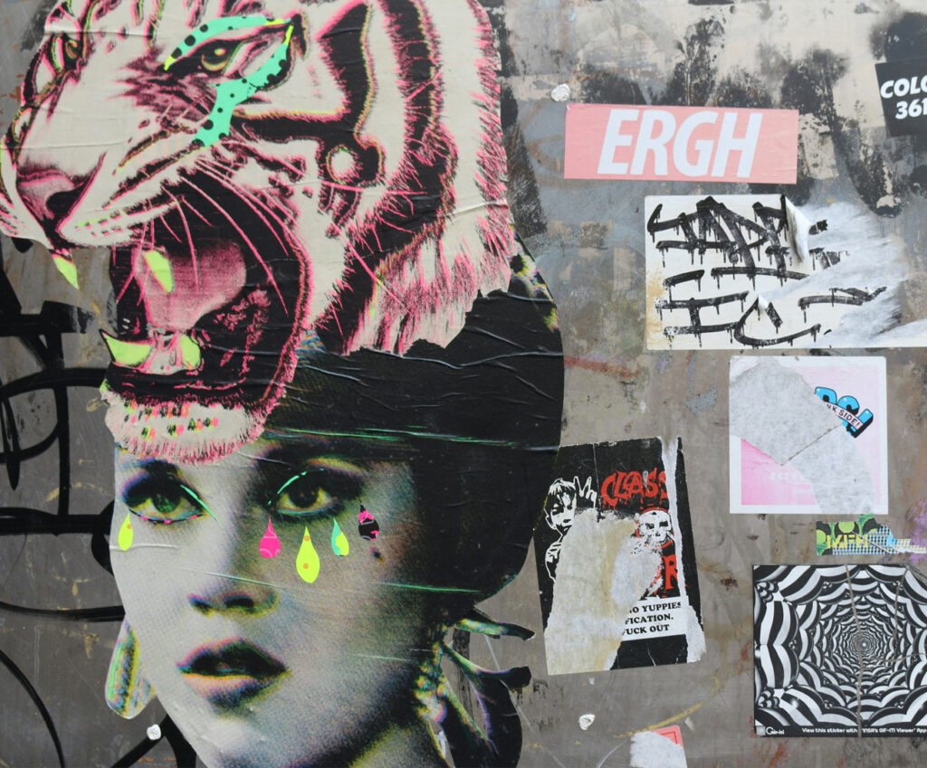 Collage en libros de recortes