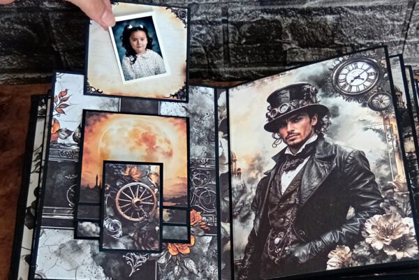 Álbum scrapbooking "Sueño steampunk"