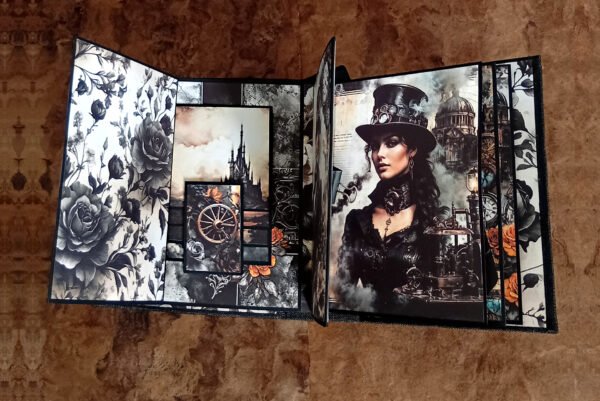 Álbum scrapbooking "Sueño steampunk"