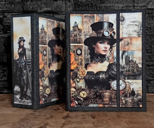 Scrapbook con tema steampunk